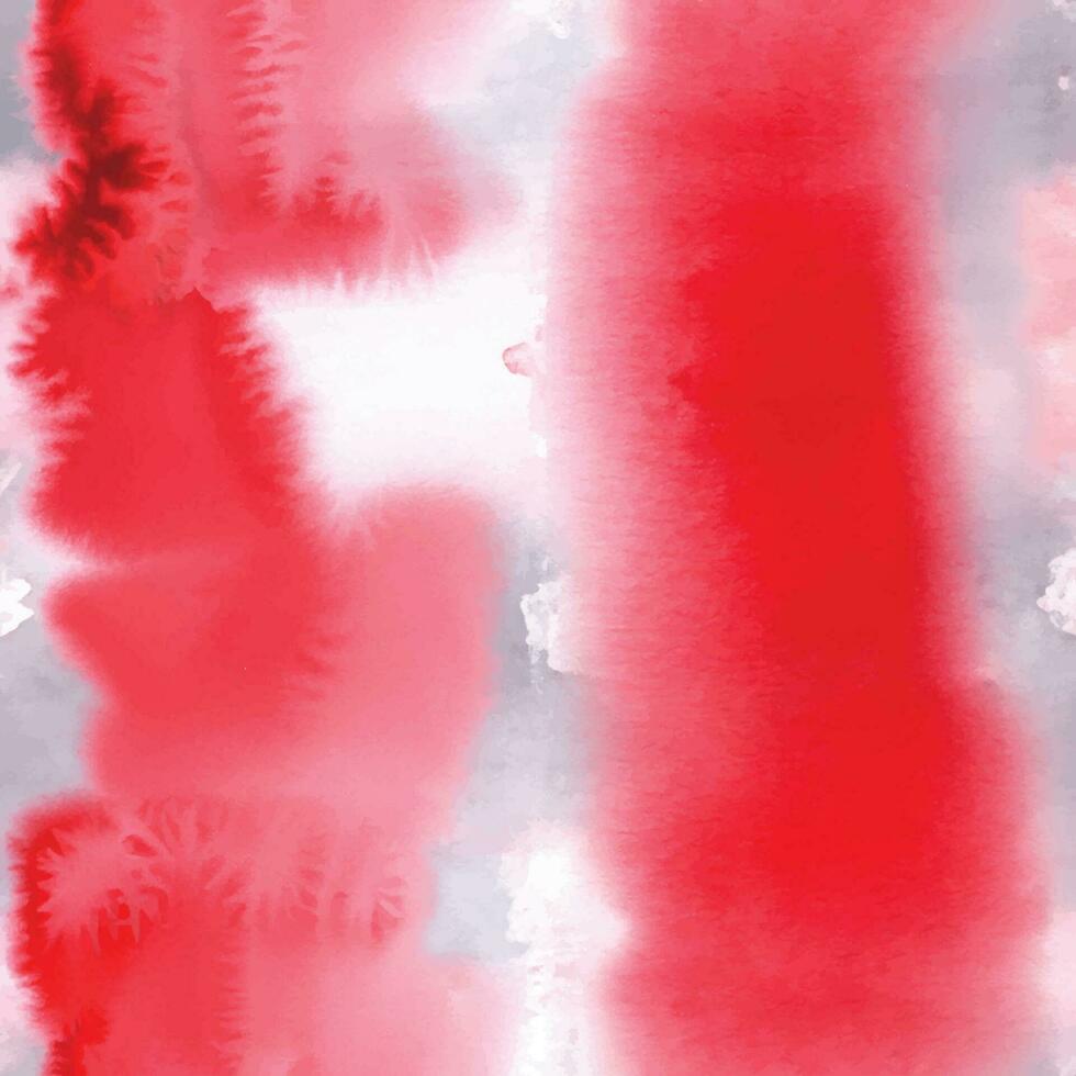 Red watercolor stain background vector