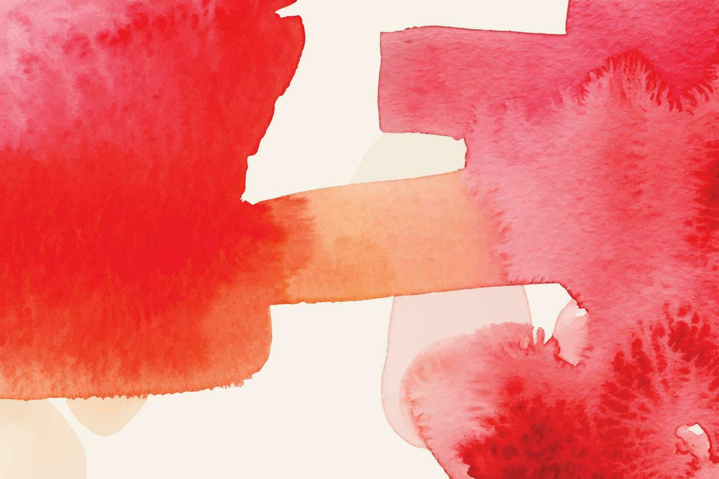 Red watercolor stain background vector