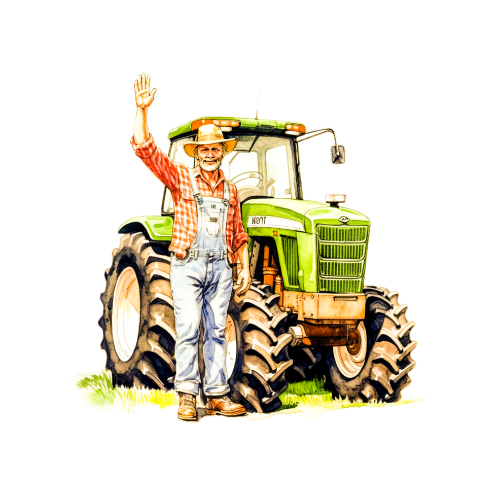 Tractor Agriculture Generative Ai png