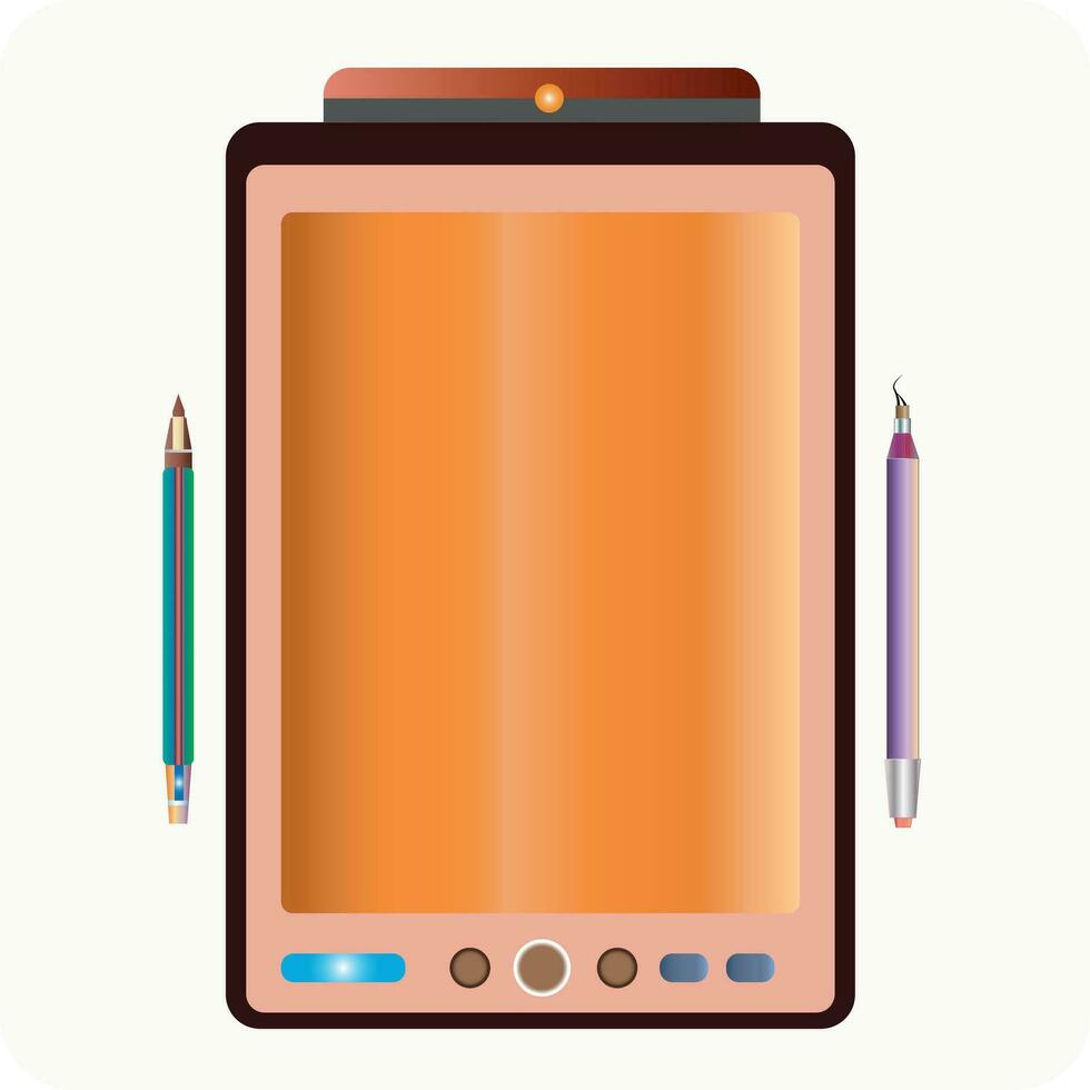 Digital Writing Pad, writing tap, Creative Pen Display, Drawing Tablet, vector image