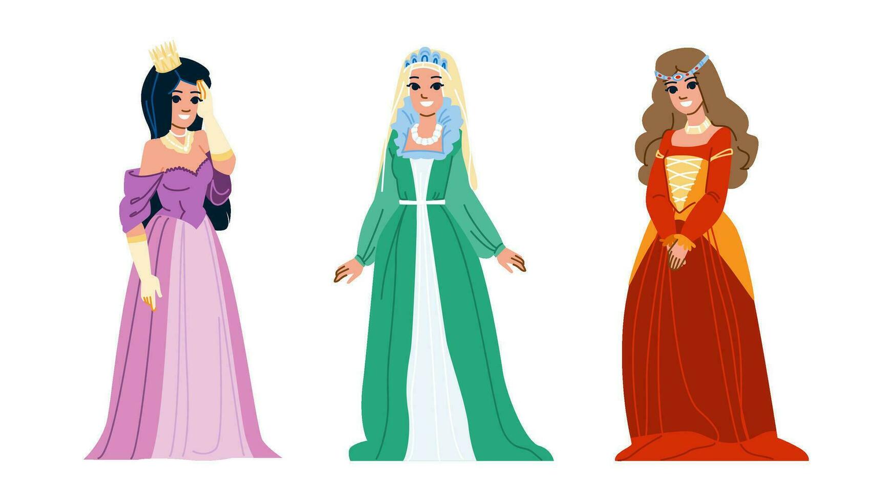 dress princess vector