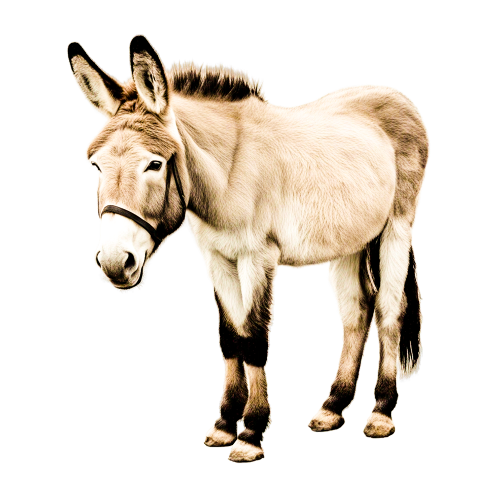 Animals Donkey Generative Ai png