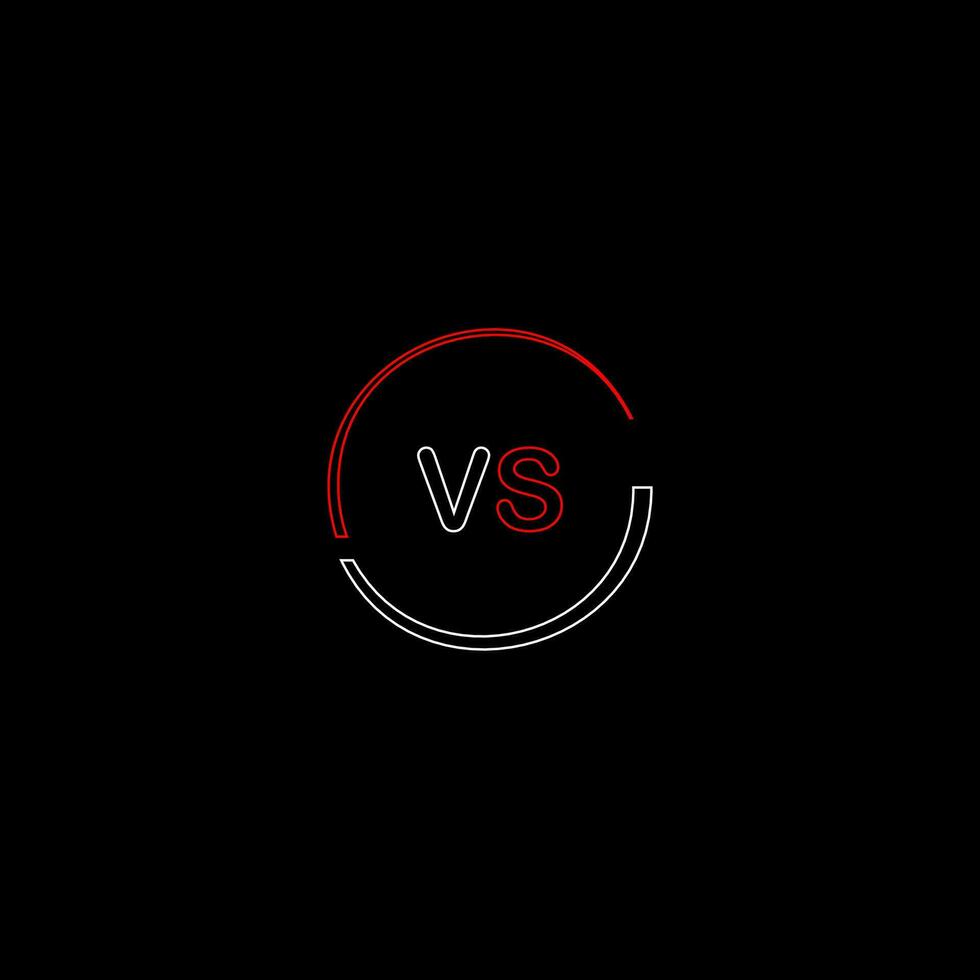VS creative modern letters logo design template vector