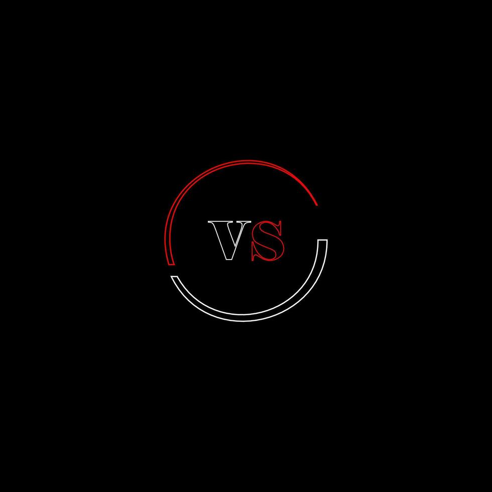 VS creative modern letters logo design template vector