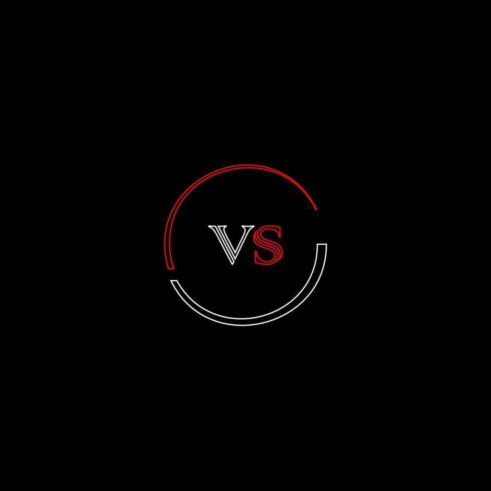 VS creative modern letters logo design template vector