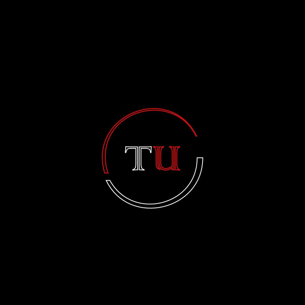 TU creative modern letters logo design template vector