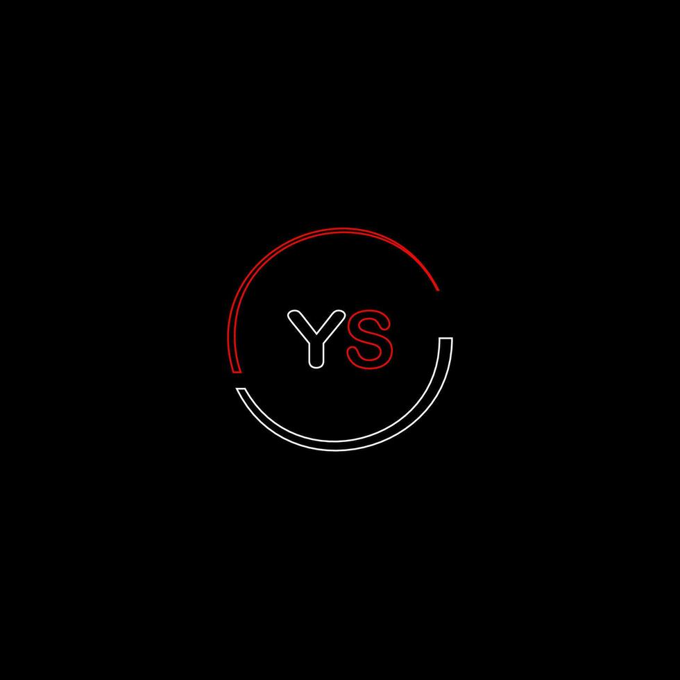 YS creative modern letters logo design template vector