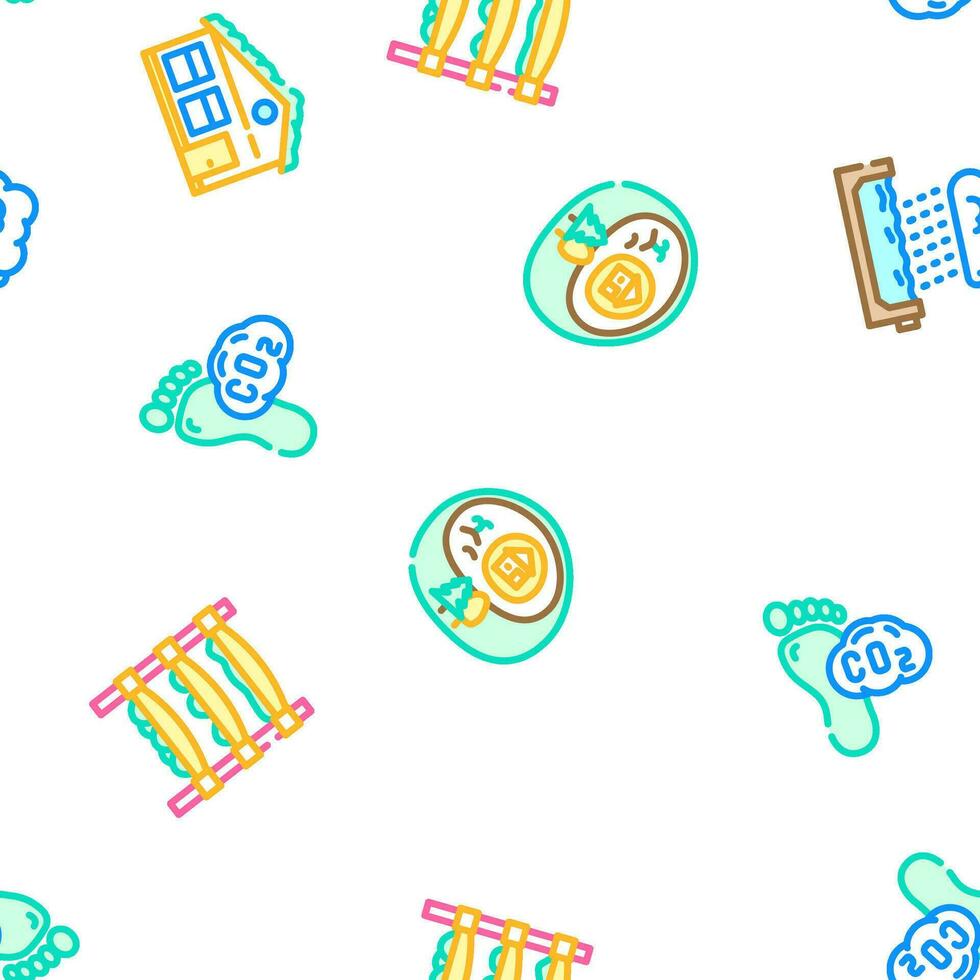 engineer environmental technology vector seamless pattern