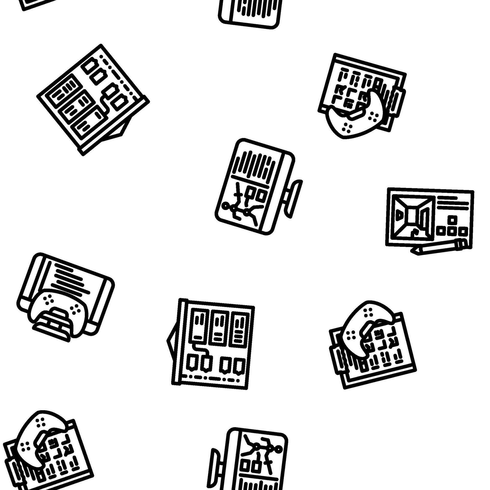 game development software seamless pattern vector 32518290 Vector Art ...