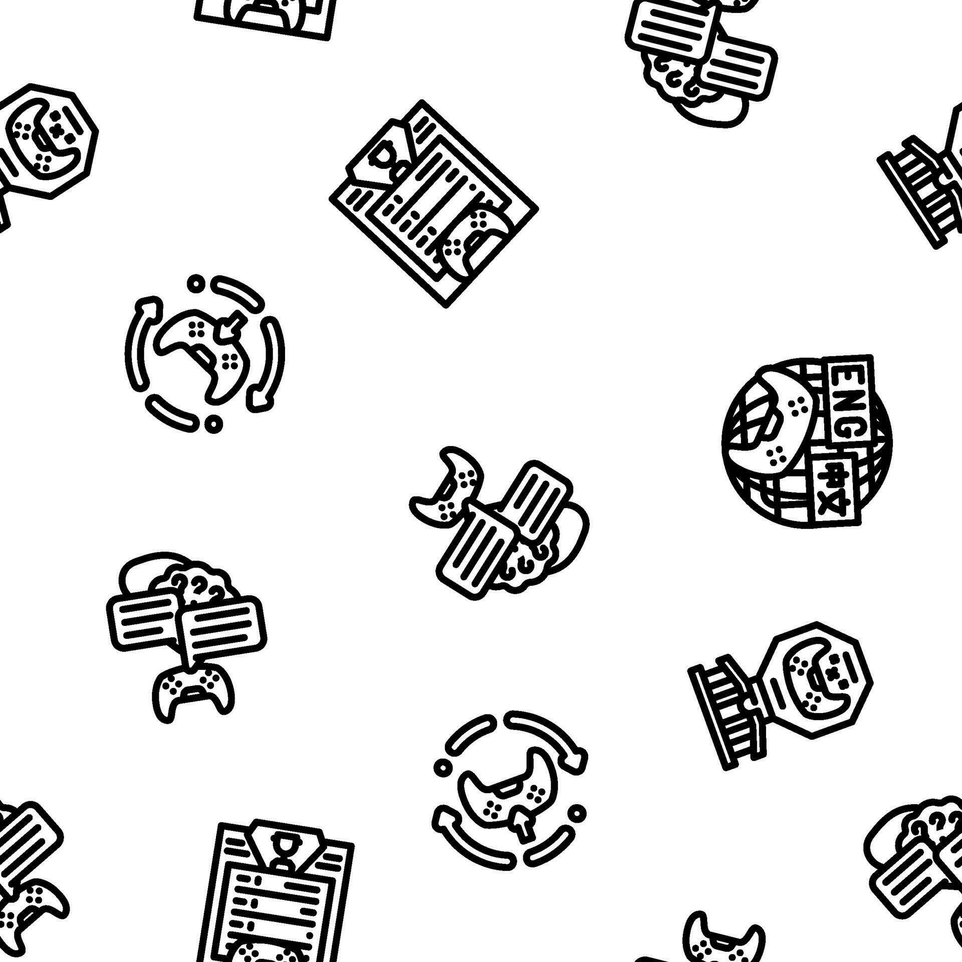 game development software seamless pattern vector 32518306 Vector Art ...