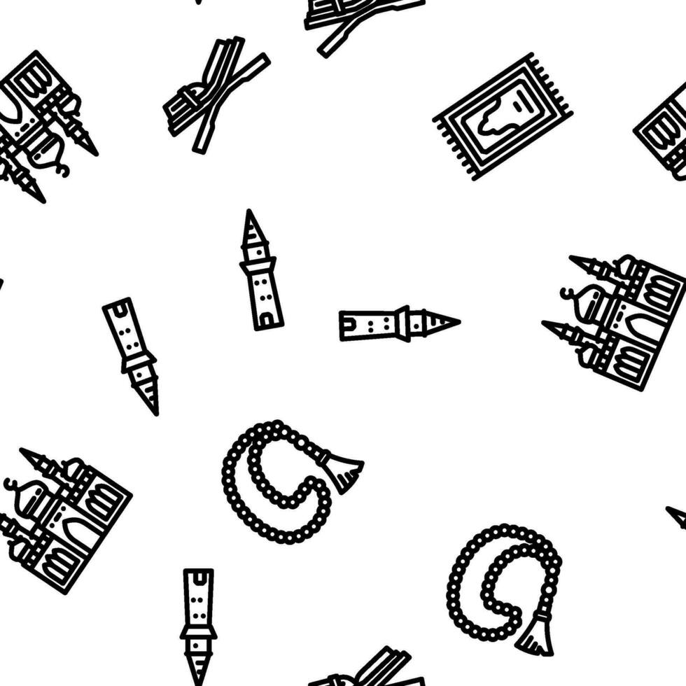 islam ramadan muslim vector seamless pattern