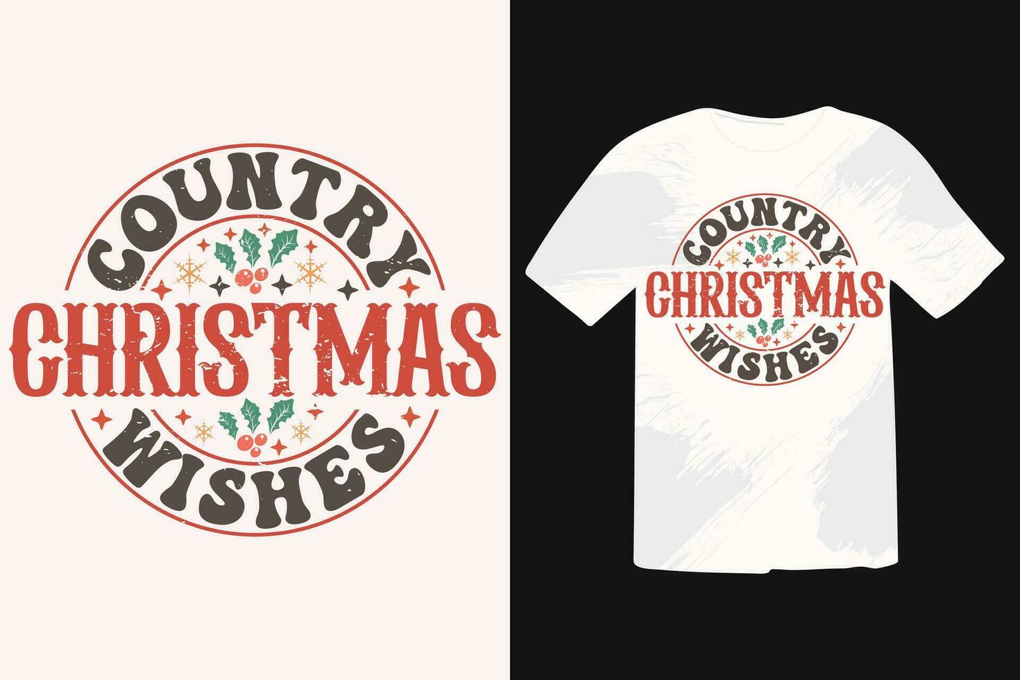 Christmas retro vintage T-shirt Design, Funny Christmas Quotes, Winter Quote, Christmas Saying, Holiday EPS T-shirt vector