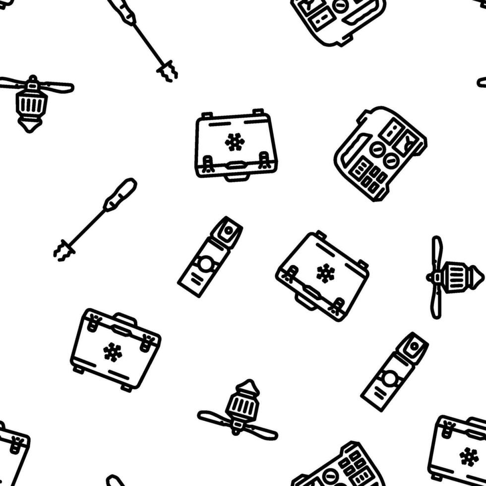 glamping tent nature luxury tipi vector seamless pattern