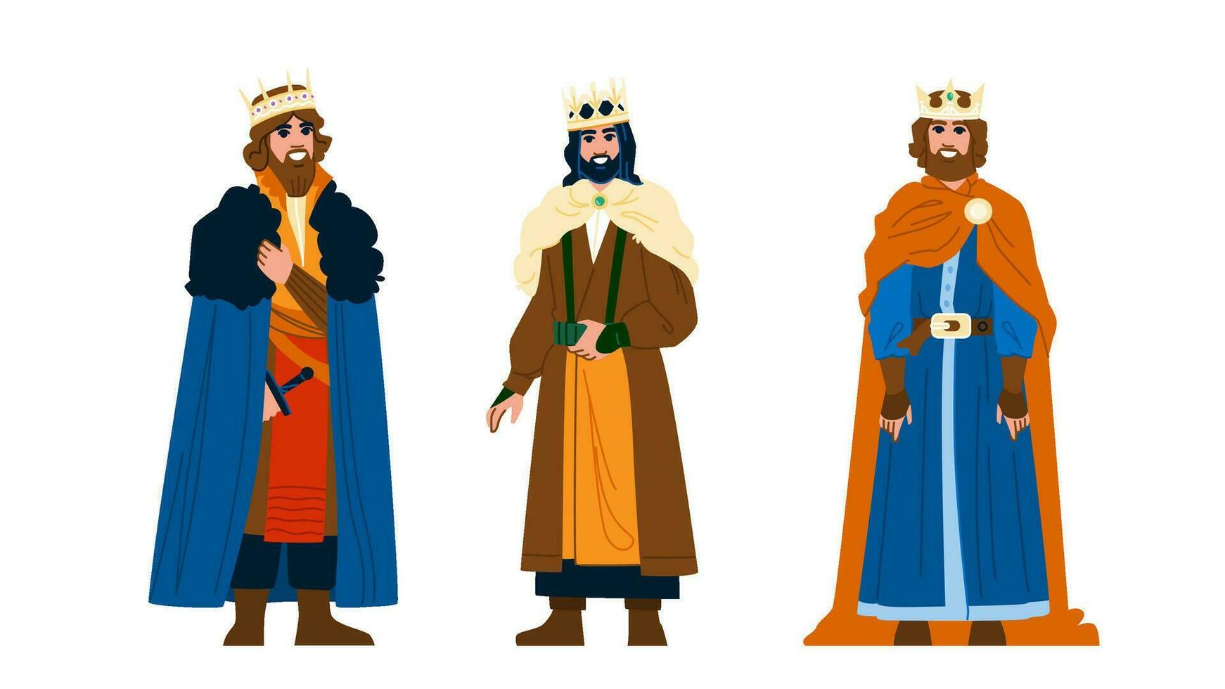 history medieval king vector