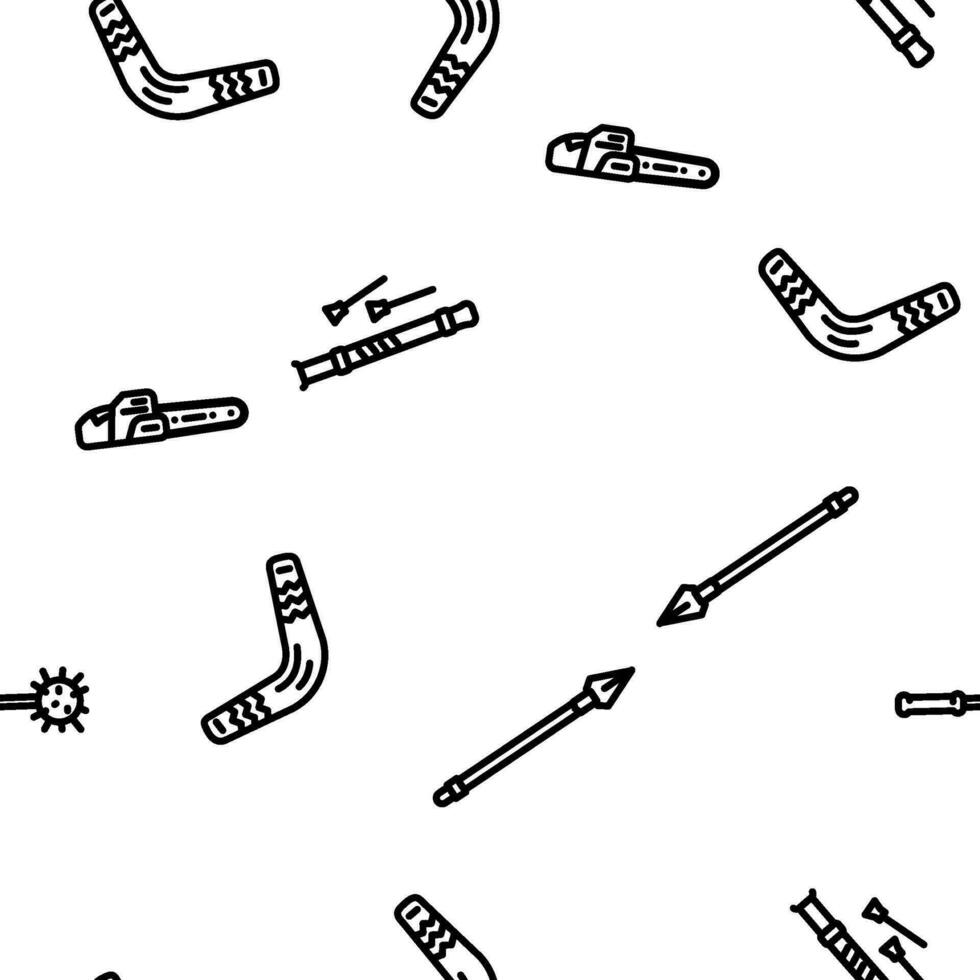 weapon war gun military vector seamless pattern