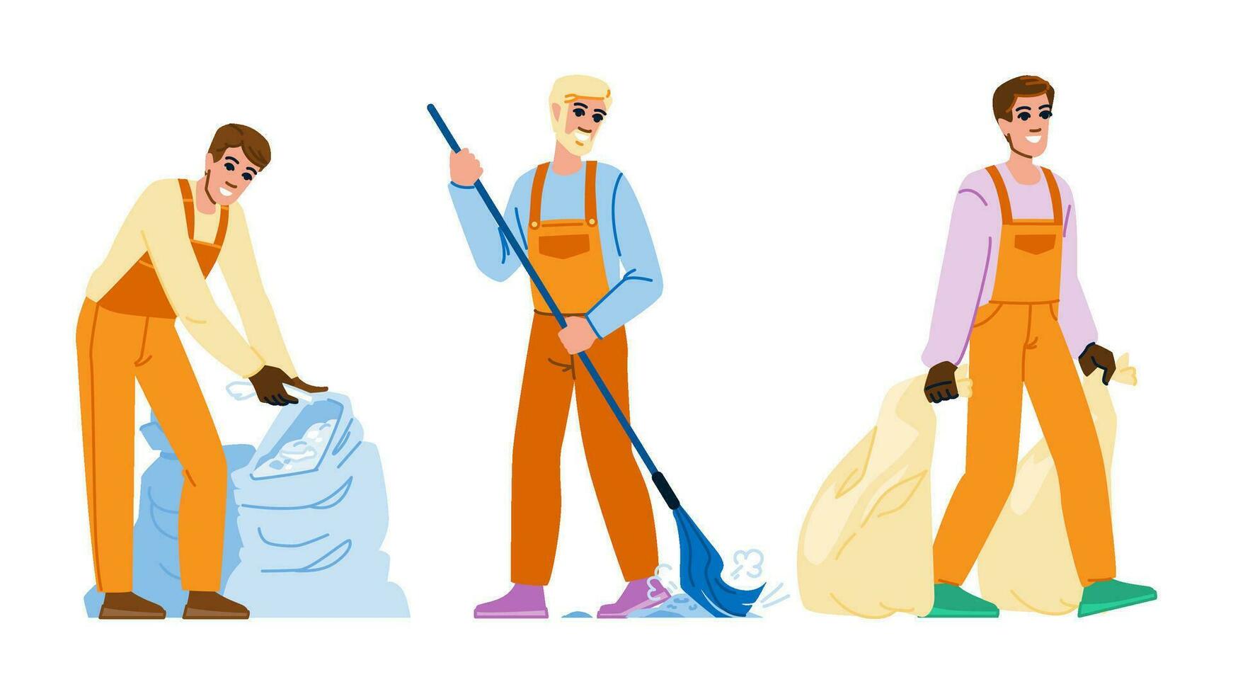 pile construction garbage vector