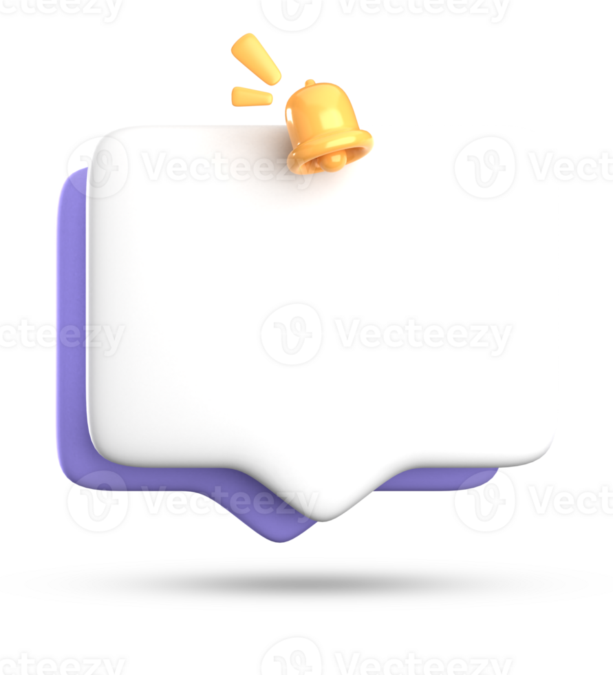 3d rendering of blank speech bubble for testimonial, 3D pastel icon set. png