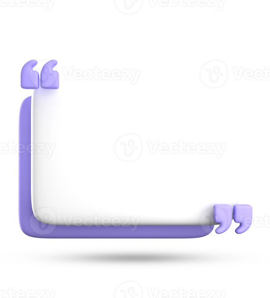 3d rendering of blank speech bubble for testimonial, 3D pastel icon set. png