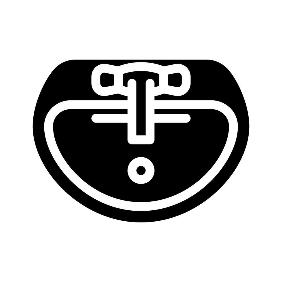 sink top view glyph icon vector illustration