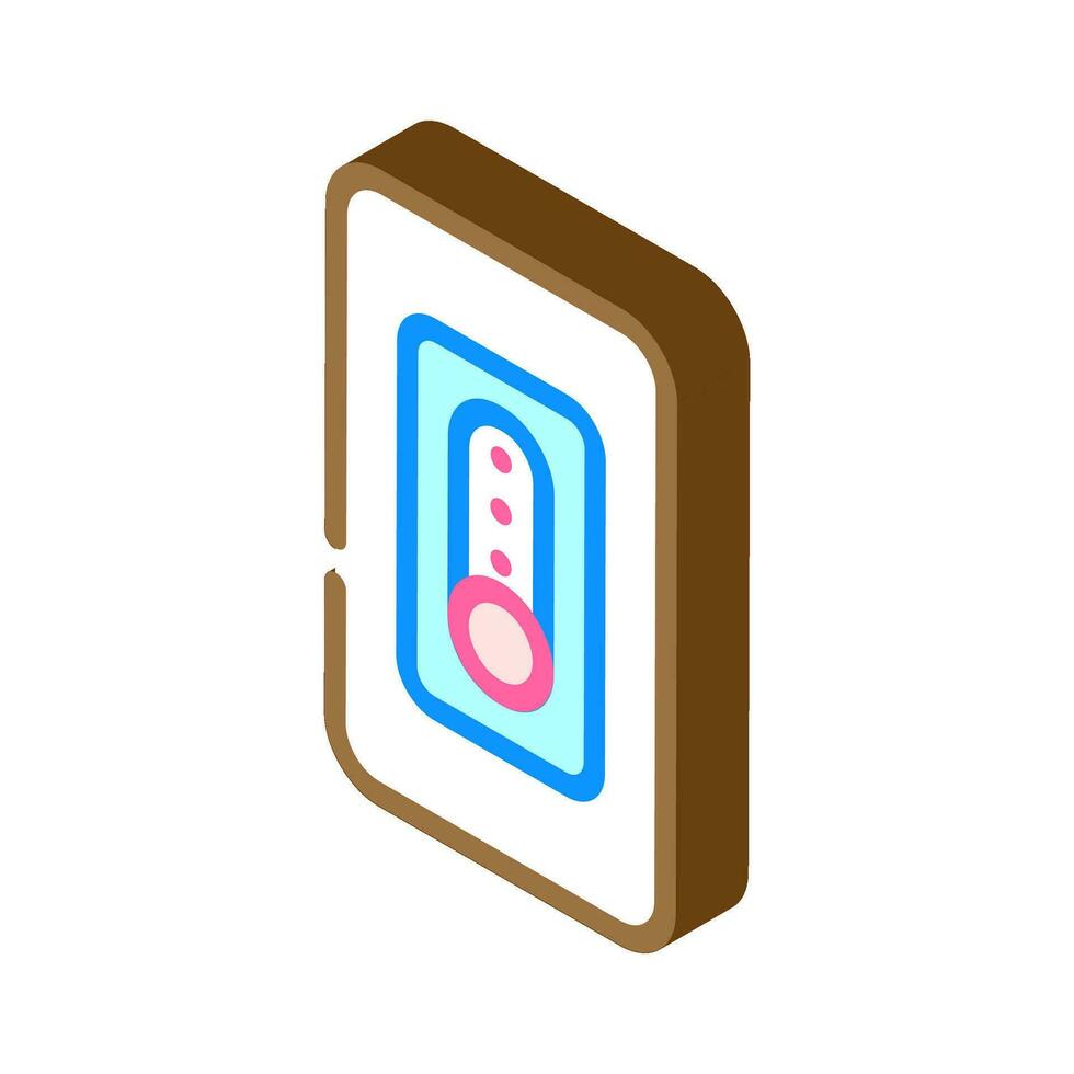 smart dimmer switch home isometric icon vector illustration