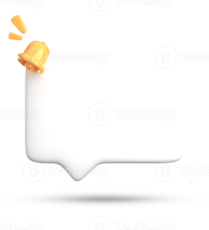3d rendering of blank speech bubble for testimonial, 3D pastel icon set. png