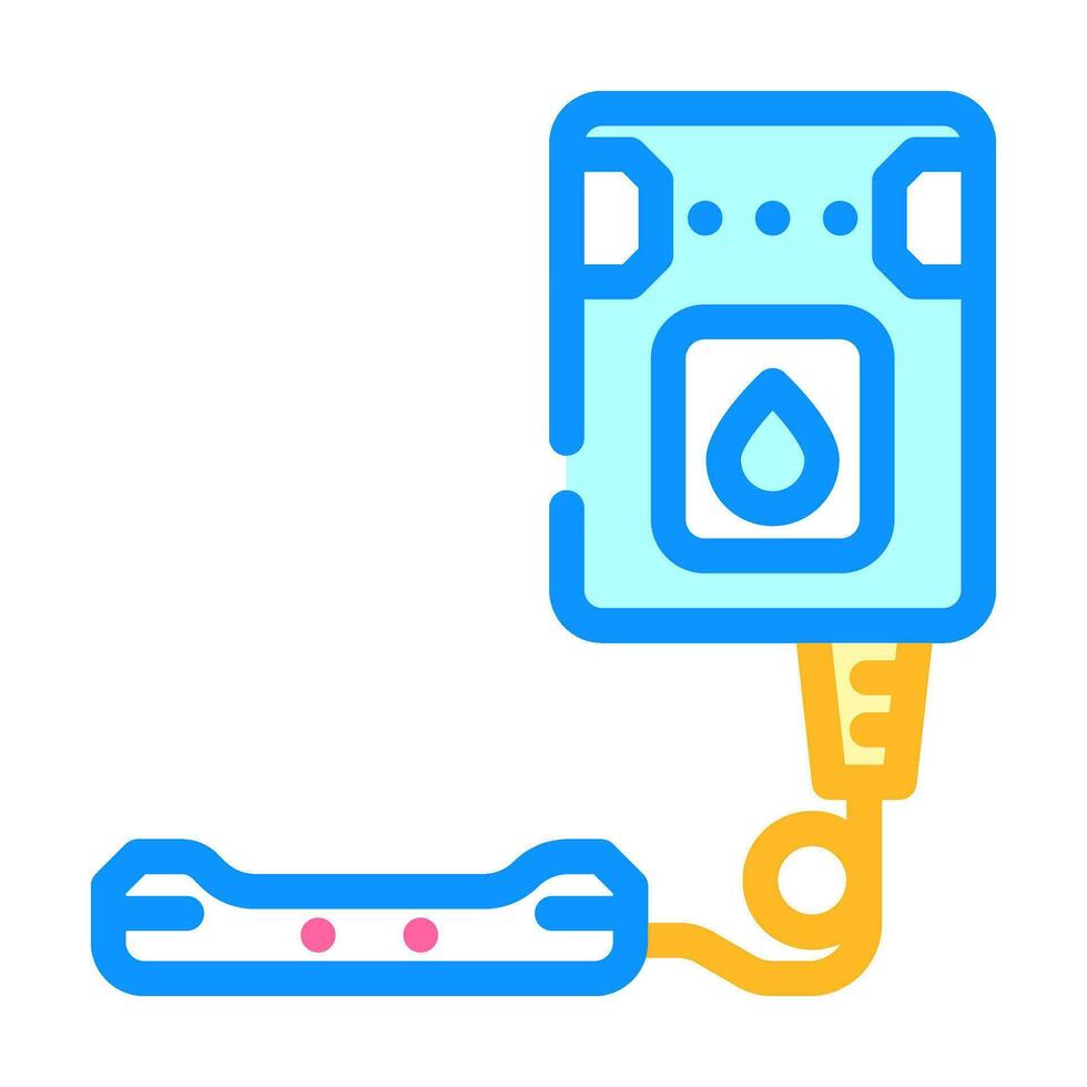 smart leak detector home color icon vector illustration