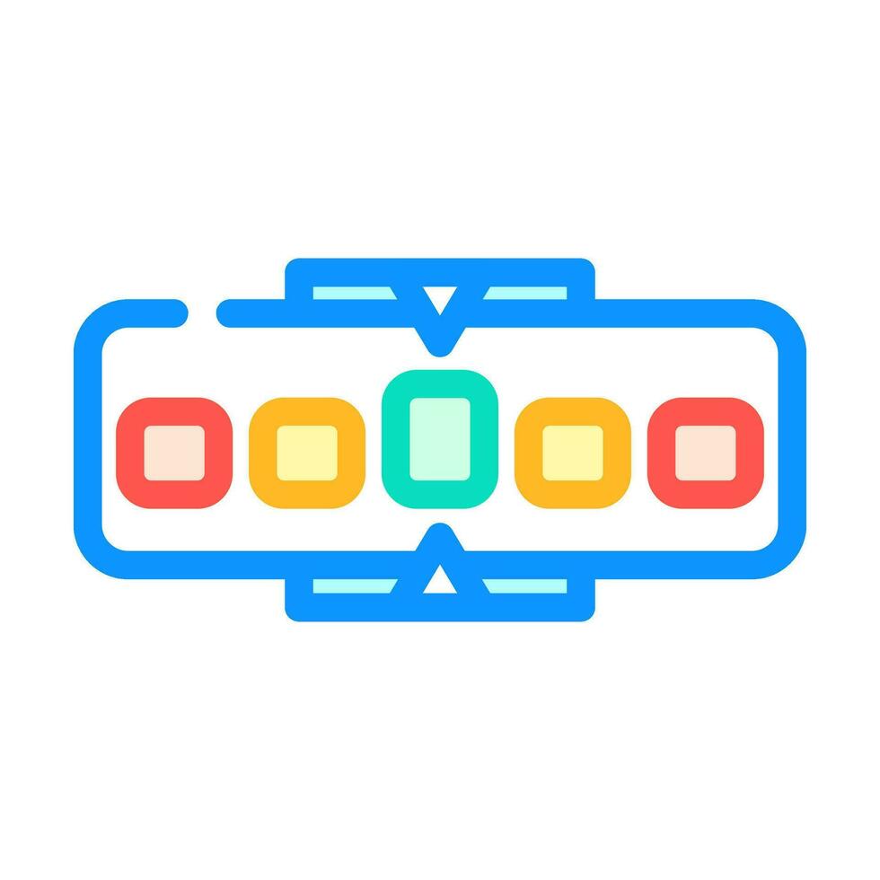 metrics risk color icon vector illustration