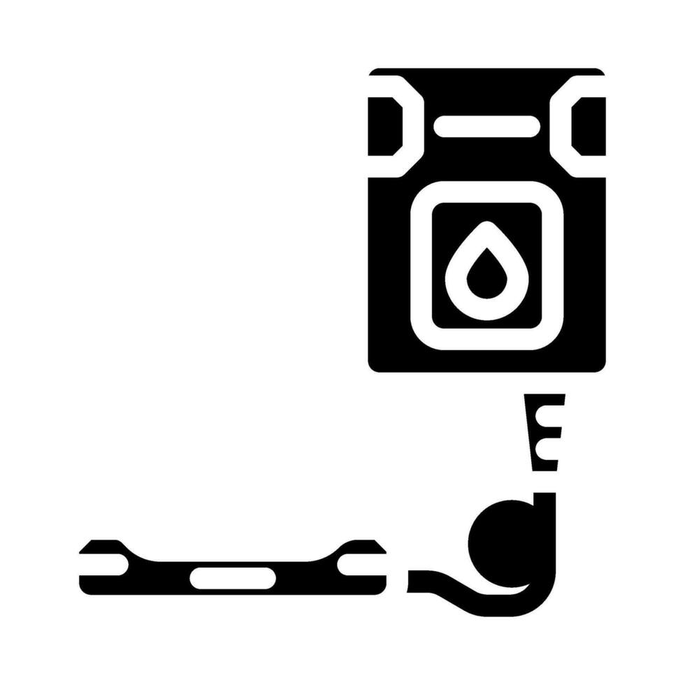 smart leak detector home glyph icon vector illustration