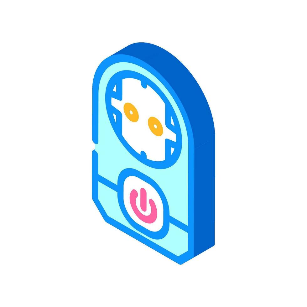 smart plug home isometric icon vector illustration