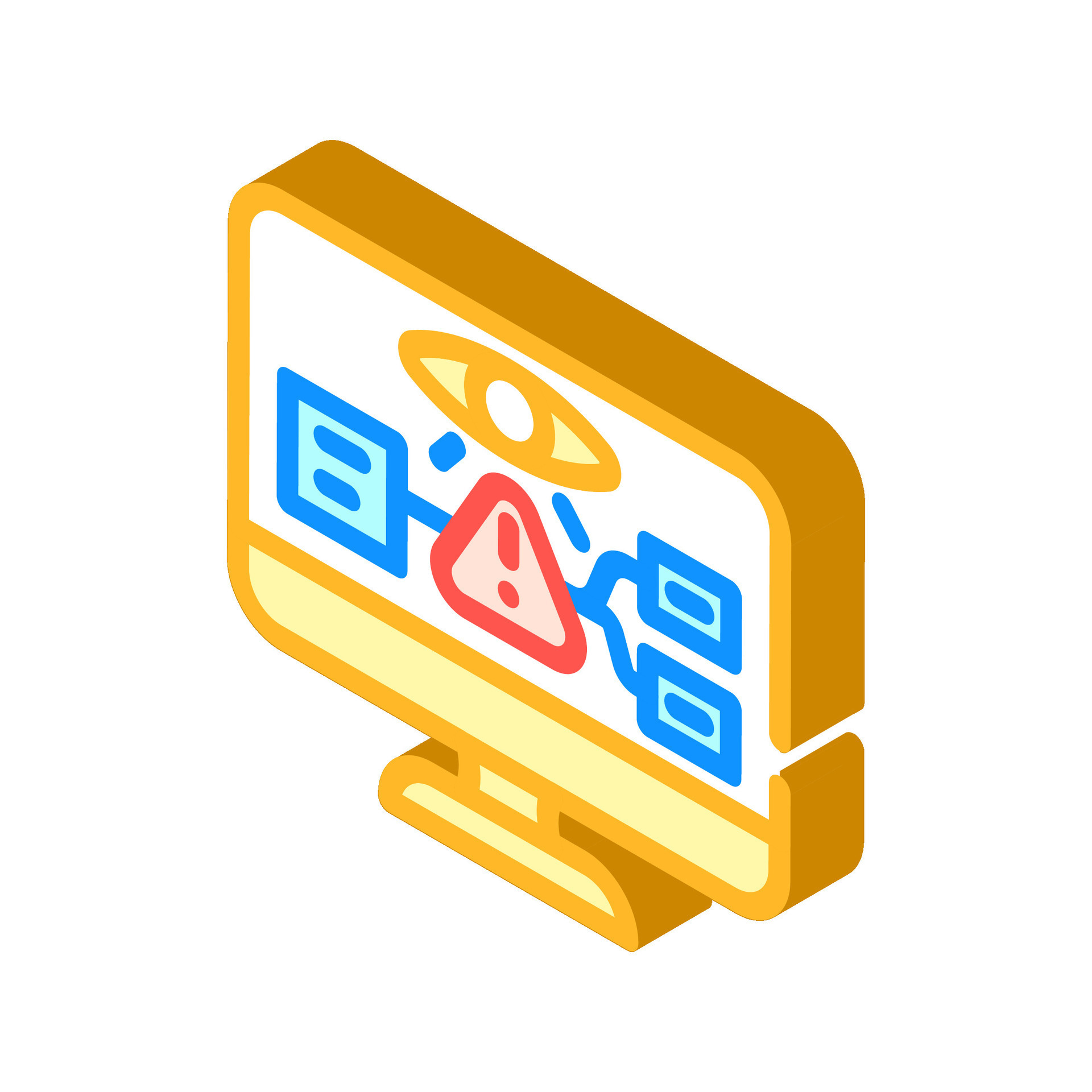 monitoring risk isometric icon vector illustration 32519343 Vector Art