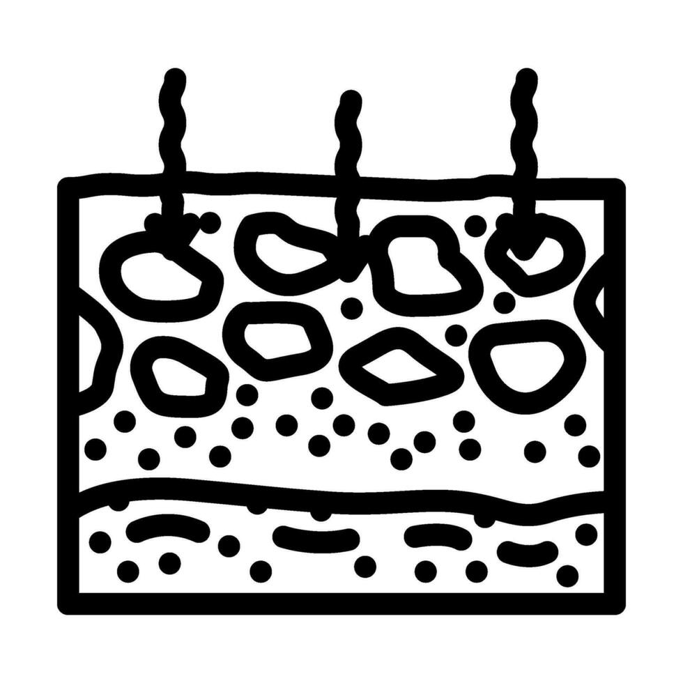 soil permeability hydrogeologist line icon vector illustration