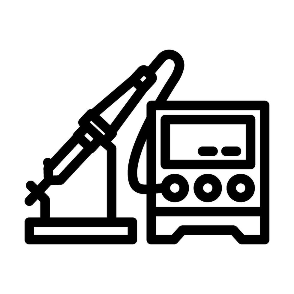 electronic tools electronics line icon vector illustration