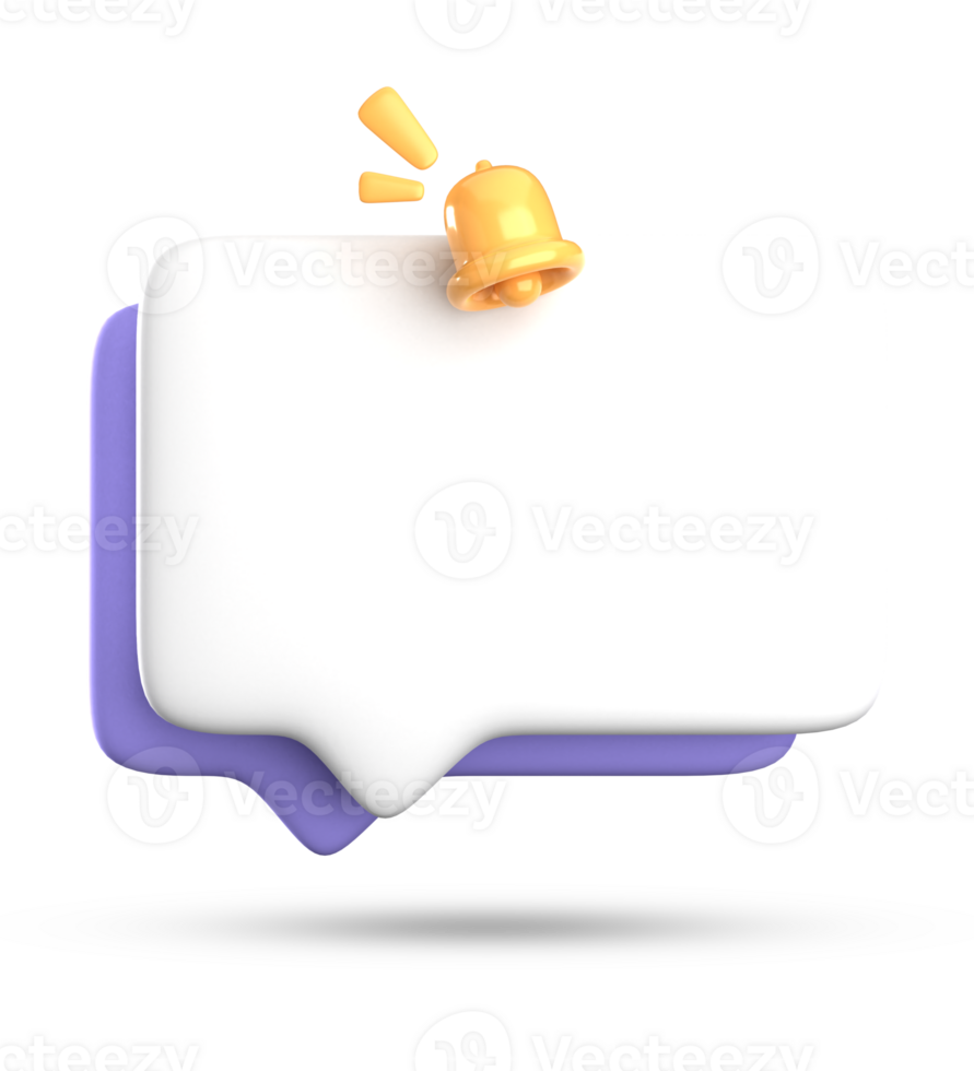 3d rendering of blank speech bubble for testimonial, 3D pastel icon set. png