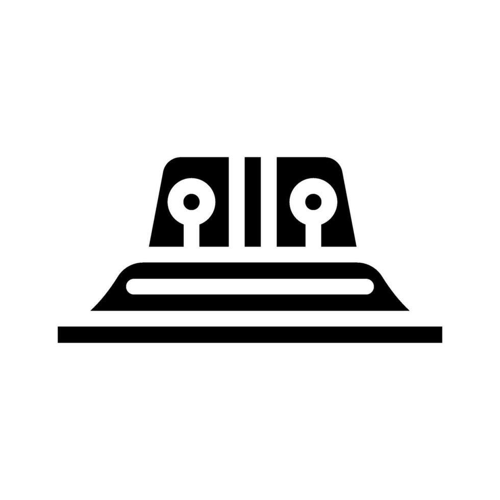 wingtip lights aircraft glyph icon vector illustration