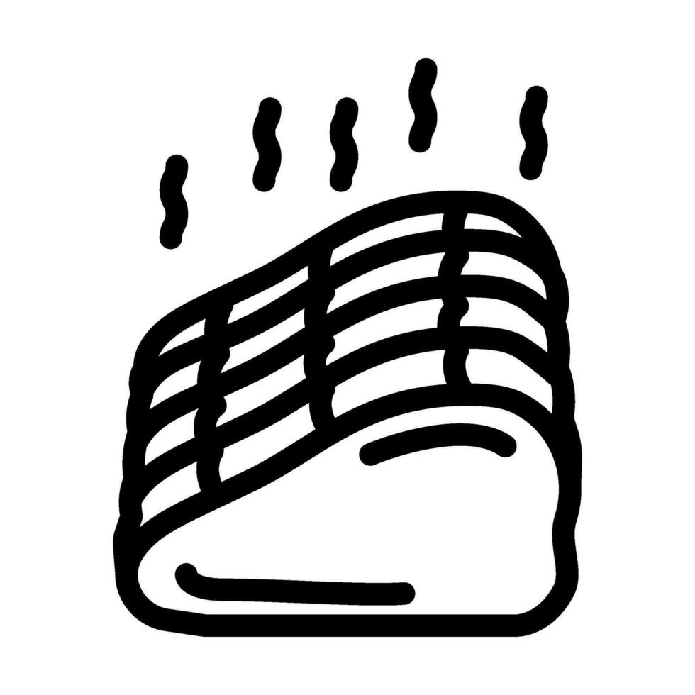 ham smoked line icon vector illustration