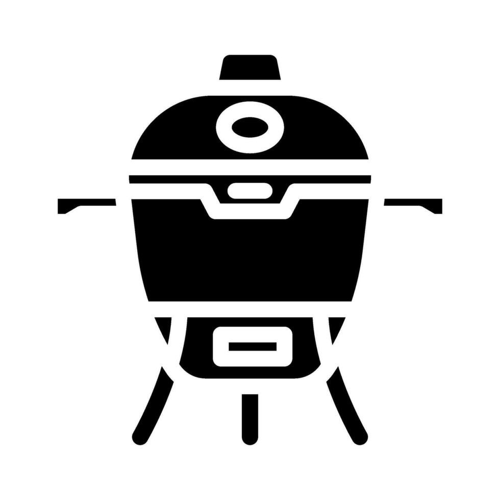 smoker meat glyph icon vector illustration