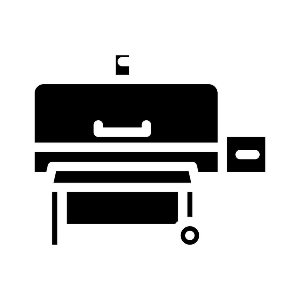 pellets fumador glifo icono vector ilustración