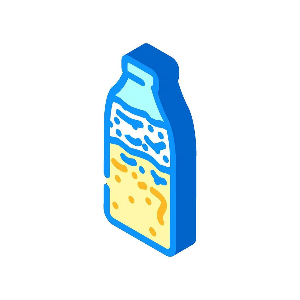 milk rotten food isometric icon vector illustration