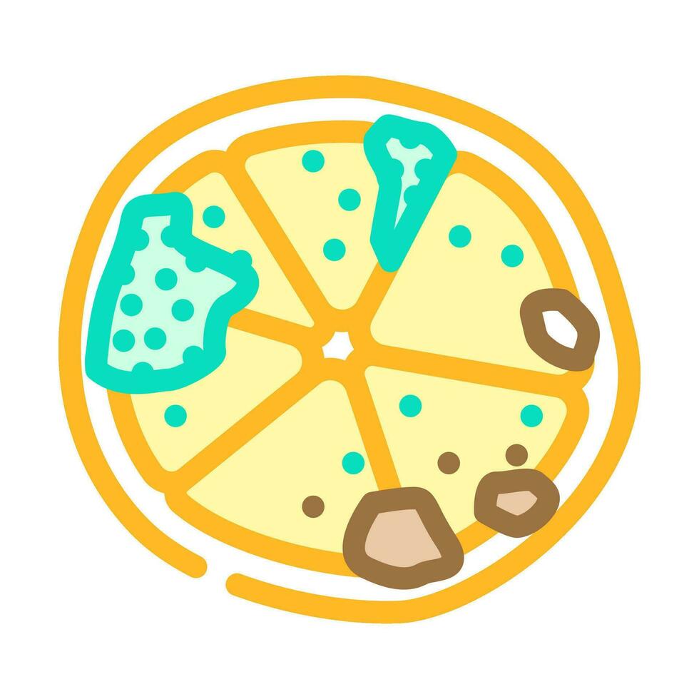 lemon rotten food color icon vector illustration