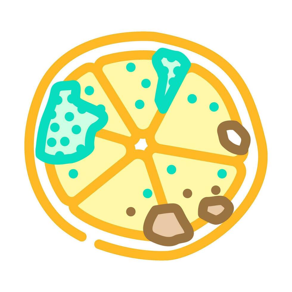 lemon rotten food color icon vector illustration