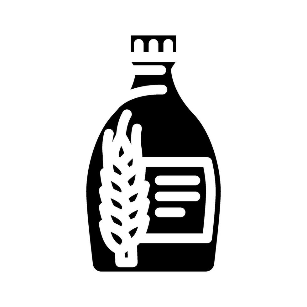 malt syrup barley glyph icon vector illustration