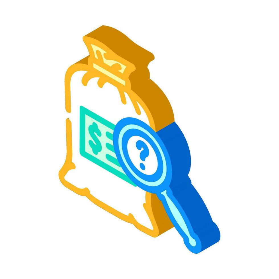 asset valuation isometric icon vector illustration