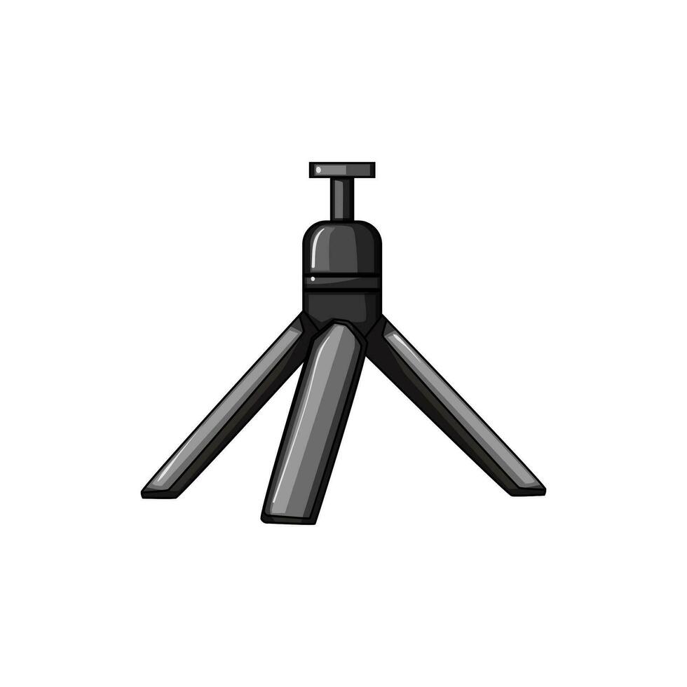 digital tripod camera cartoon vector illustration