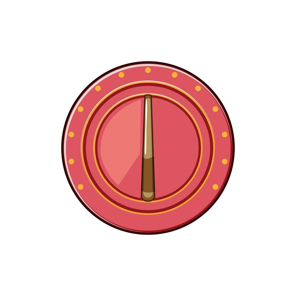 ancient sundial cartoon vector illustration