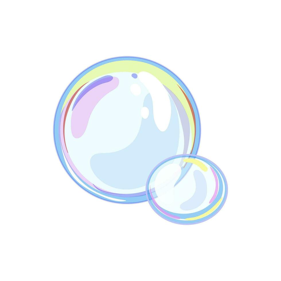 air soap bubbles cartoon vector illustration