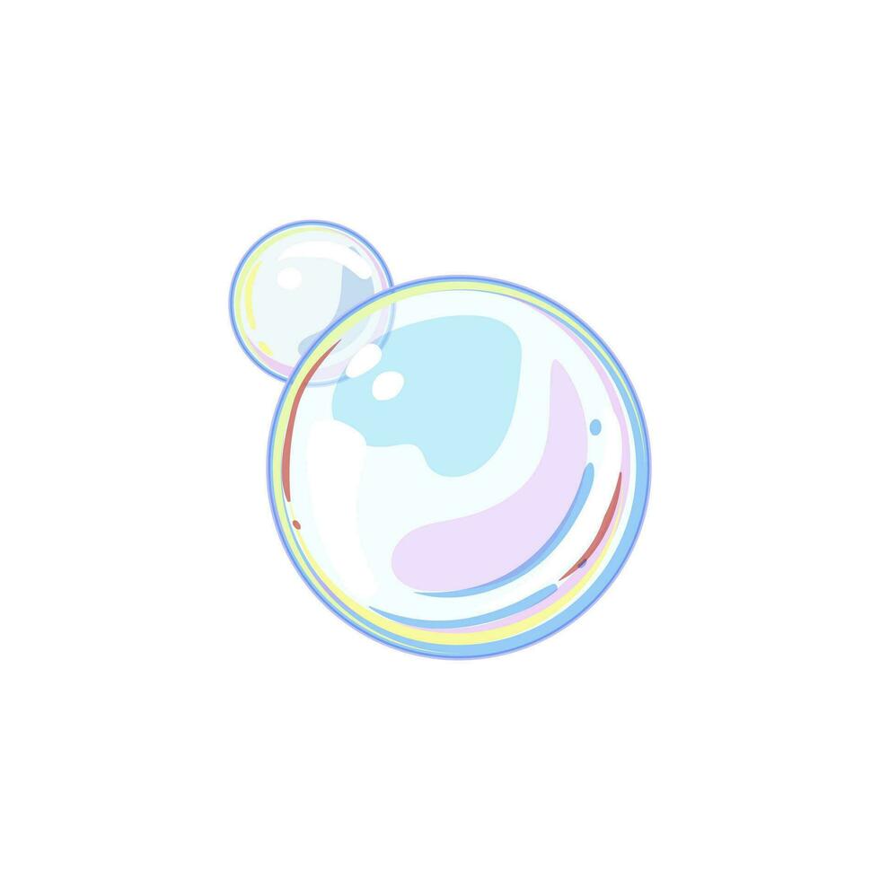 abstract soap bubbles cartoon vector illustration