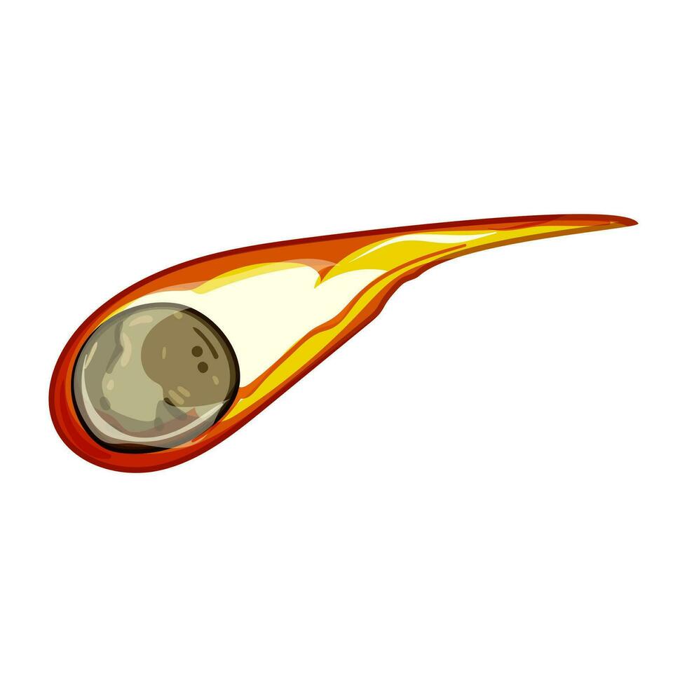astronomía meteorito dibujos animados vector ilustración
