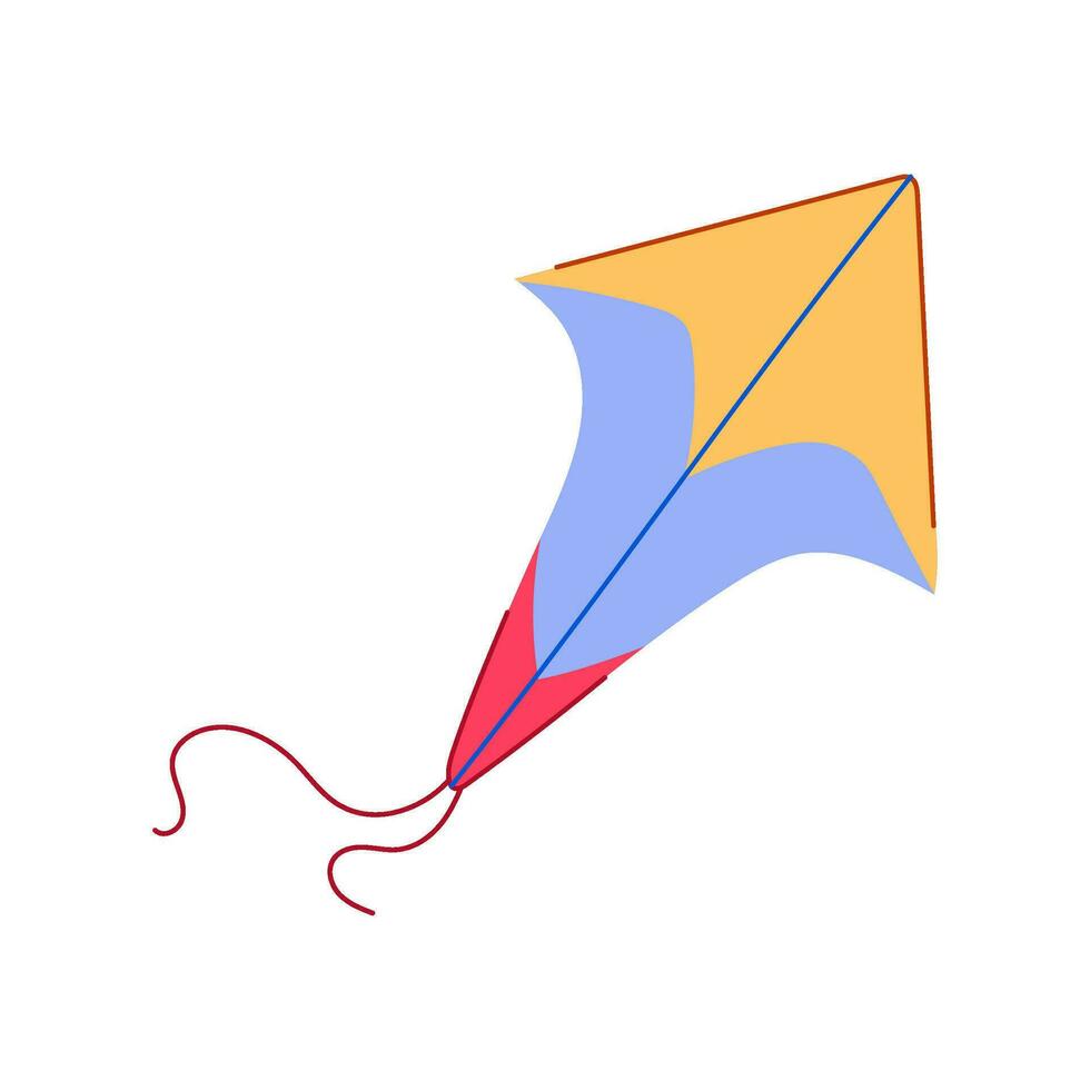 air kite cartoon vector illustration
