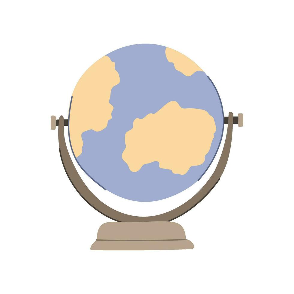 world globe cartoon vector illustration