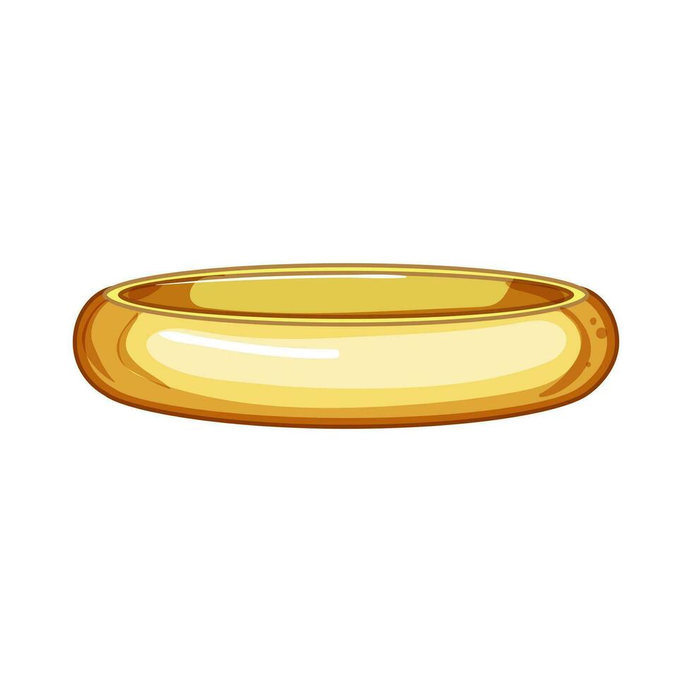 abstract golden ring cartoon vector illustration